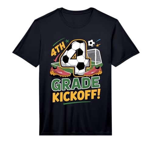 4th Grade Soccer Kickoff Back to School Kids Fourth Day Boys Performance T-Shirt
