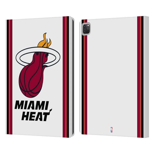 Étui iPad Pro 12.9 NBA Miami Heat en cuir Head Case Designs compatible modèles 2020 à 2022