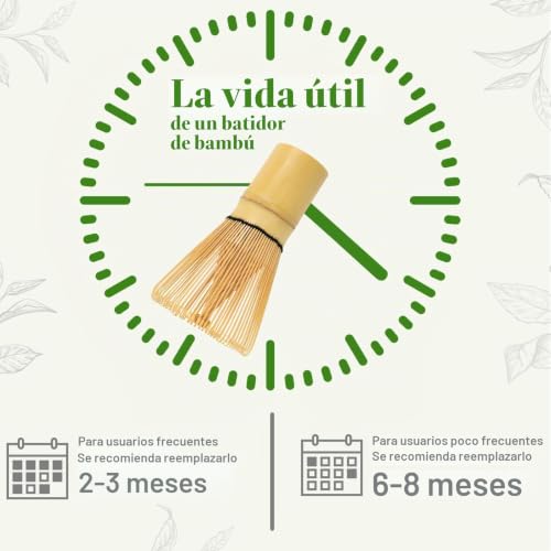 Miniatura 5 de Alyvisun Chasen Bambú Matcha Con 76 Picos, Batidor Matcha Hecho A Mano, Tradicional Batidora Te Matcha Para Una Experiencia De Matcha Suave Y Espumosa, Perfecto Para La Ceremonia Del Té