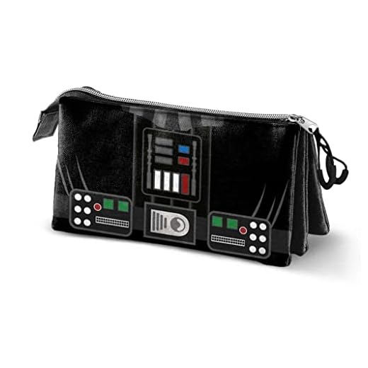 Star Wars Estuche Portatodo Triple, 23 x 11 cm, ECO Vader
