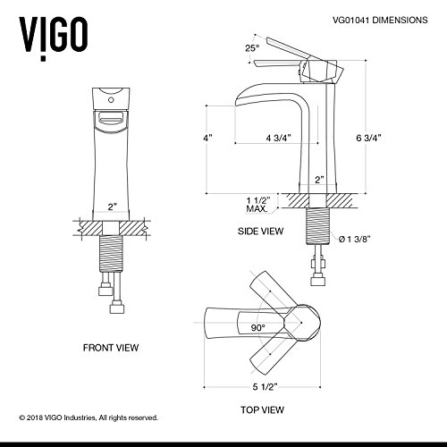 VIGO Paloma 7'' H Single Handle Single-Hole Bathroom Faucet in Chrome-VG01041CH thumbnail 6