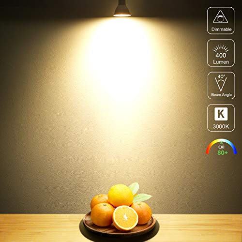 Lepro Dimmable Gu10 Led Light Bulbs，3000K Soft Warm Light Gu10 Bulb Replacement For Recessed Track Lighting, 5.5W Led Bulbs With 40°Spotlight For Kitchen, Range Hood, Living Room, Bedroom, 6 Pack #TOP3