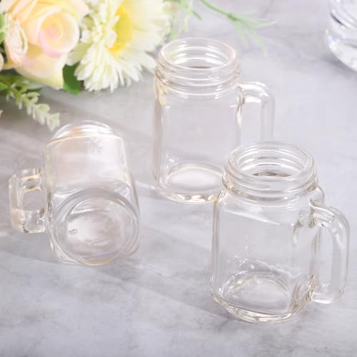 Uxcell Mason Jar Shot Glasses with Handles - Image 4