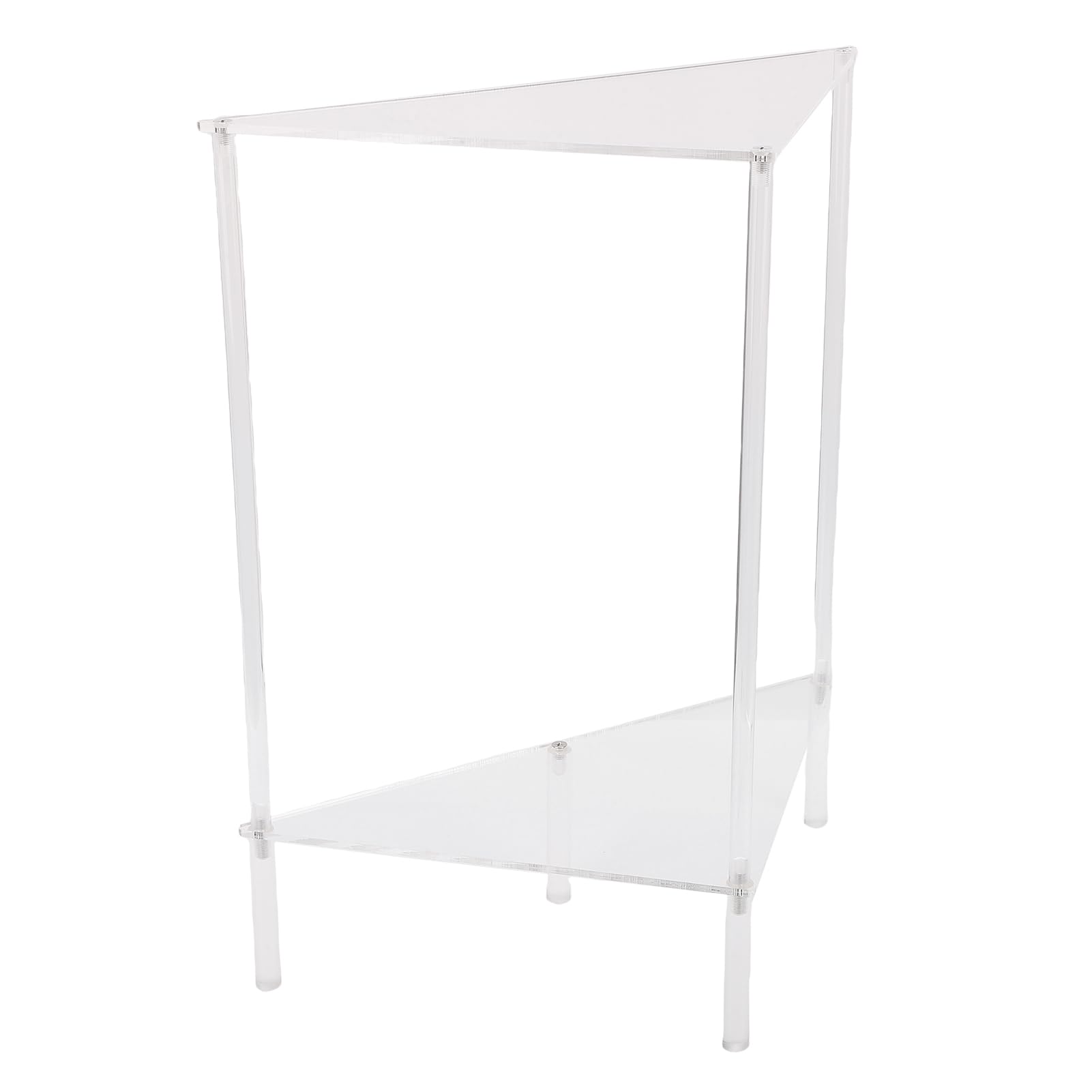 Mesa de Esquina Acrílica Triangular Ahorradora de Espacio