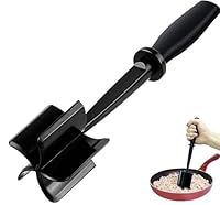 Fleischzerkleinerer Fleischstampfer Handheld-hitzebeständiges Fleischtrenner-Werkzeug, multifunktionaler Hackfleischzerkleinerer, antihaftbeschichteter Rinderstampfer für Zuhause, Küche, Fleisch