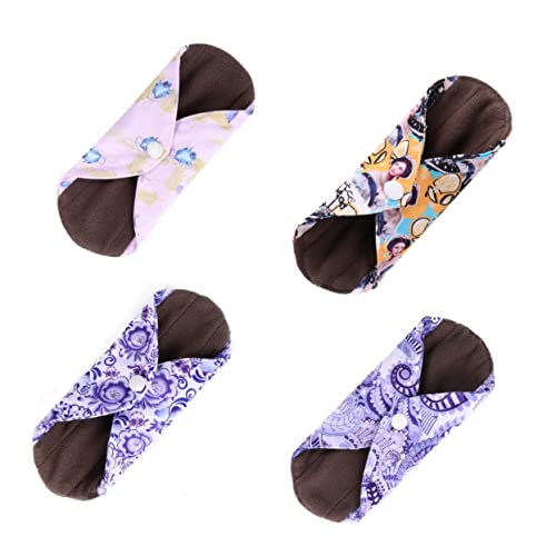 再利用可能な洗える生理用ナプキン 竹炭繊維製 超ソフトタオルタイプ 旅行や日常生活に適した女性向け