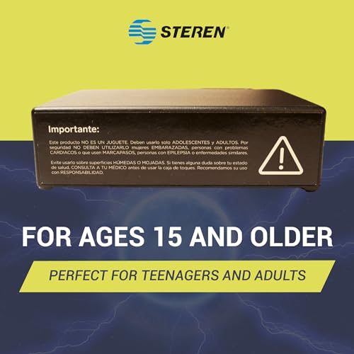 Image of STEREN Mexican Electric Shock Machine Box - Fully Assembled - Party & Gathering Game - Great Gift for Family Game Night - Maquina de Toques Electricos