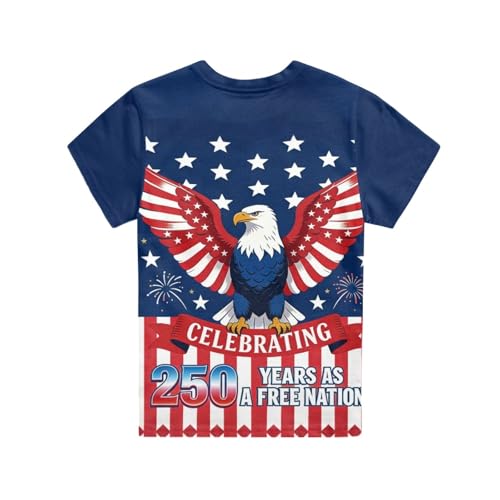 Image of Kids Graphic T-Shirt Boys Girls Novelty Tees Top Short Sleeve Shirts Summer Blouses 3-16