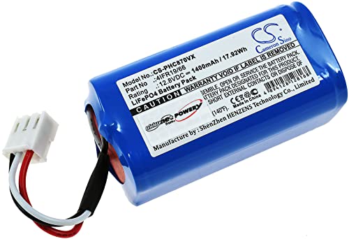 Batterie pour aspirateur Robot Philips Type 4IFR19/66, 12,8V, Li-Fe [ Batterie domestiques ]