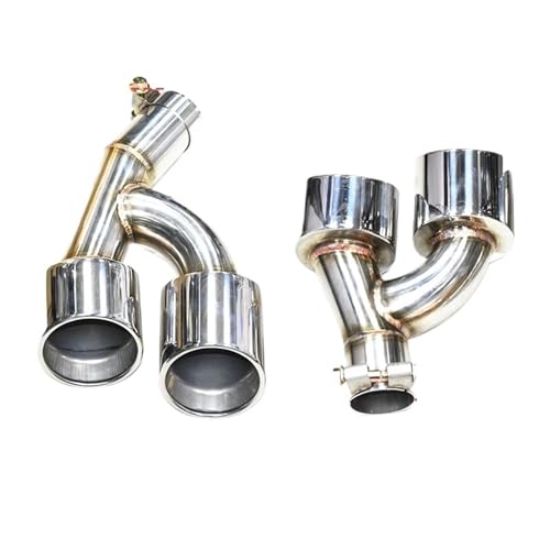 Embout d'échappement quadruple BMW G22 G26 430i silencieux sans soudure buse silver 51mm