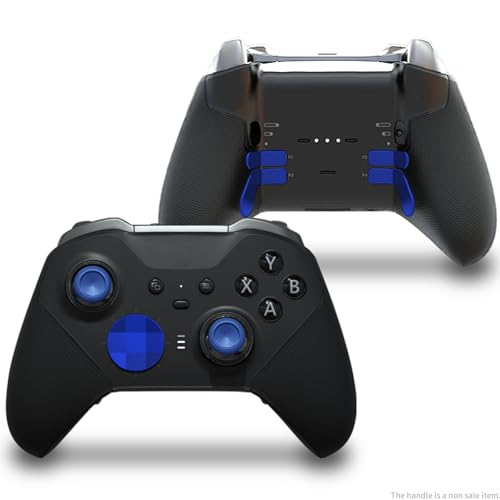 Image of CHARM FOCUS 16-in-1 Metal Thumbsticks Replacement Kits for Xbox Elite Series 2, Xbox Elite 2 Controller Accessories, Includes Magnetic Joysticks, Paddles, Silicone Caps, D-Pads, 1 Tool (Blue)