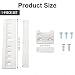 Tabanzhe 1Pack Integrated Fridge Freezer Door Slider Kit,Universal Fridge Door Sliding Bracket Fixing Kit,Mounting Installation with Bracket and Clip,Replacement Repair Part for Built In Refrigerator