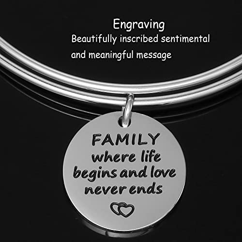 HUTIMY Family Tree Bracelet Family Where Life Begins and Love Never Ends Bracelet Jewelry for Mom3