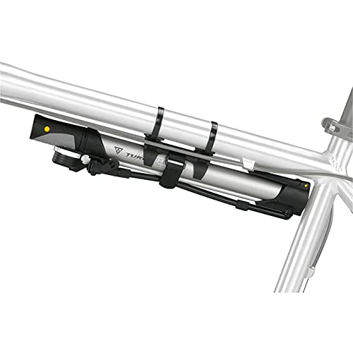 Topeak Turbo Morph G Bike Pump – Portable Mini Floor Pump with Dial Gauge for Precise Inflation – Presta, Schrader & Dunlop Valve Compatible – Aluminum Barrel, Fold-Out Footpeg & Mount Bracket by Topeak - Image 2