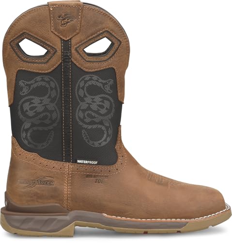 DOUBLE-H Men's Phantom Rider Serpentine 11" Waterproof Wide Square Composite Toe Roper Boots3