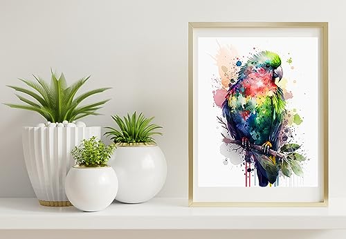 Image of Moohue Stamped Cross Stitch Kits for Adults Beginners Animal Birds Counted Cross Stitch Kits for Adults Advanced 14 Count (Animal 3)