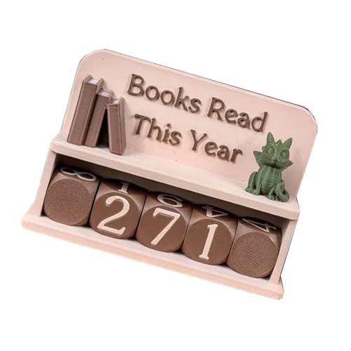 Reading Progress Indicators Manual Counter Bookshelf Decoration Requiring Not Battery for Sustainable Reading Habits Reading Pro