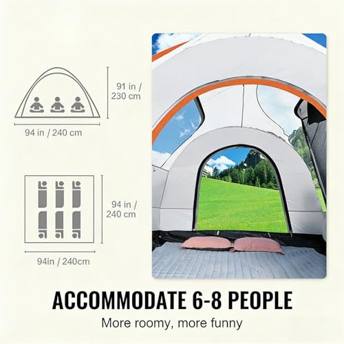 Carpa SUV camping para 6 a 8 personas 8' x 8' miniatura 7