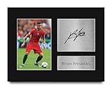 HWC Trading Bruno Fernandes Portugal Gifts Printed Signed Autograph Picture for Fans and Supporters - US Letter Size