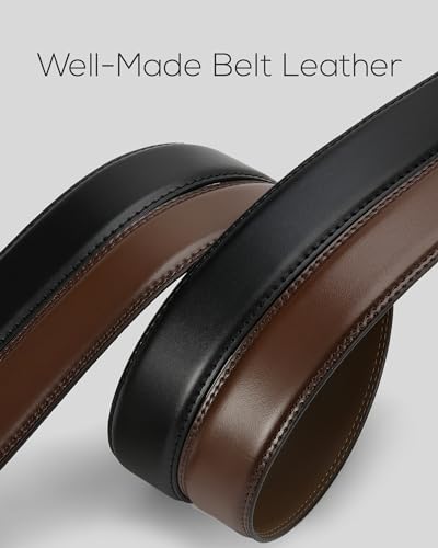 Image of CHAOREN Leather Ratchet Belt Men 2 Pack - Customizable Fit, Effortless Style (35mm)