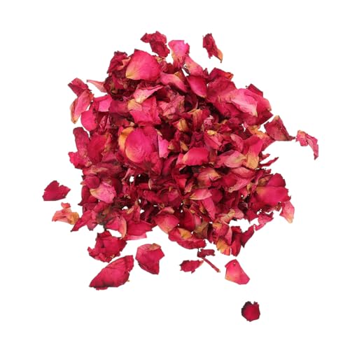Pétalos de rosa secos 250g para decoración y manualidades miniatura 1