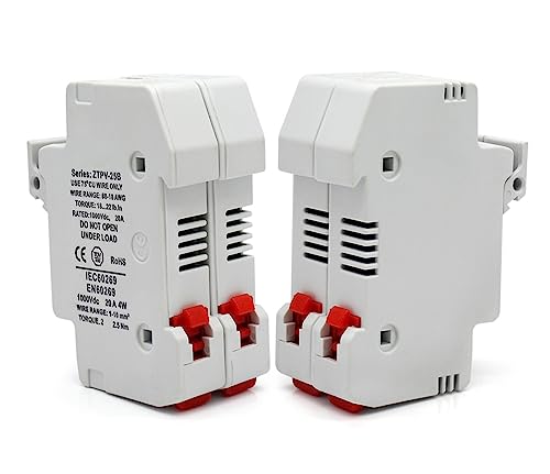Portafusibles dobles PV solares de alta resistencia 1000V CC con aislamiento estanco