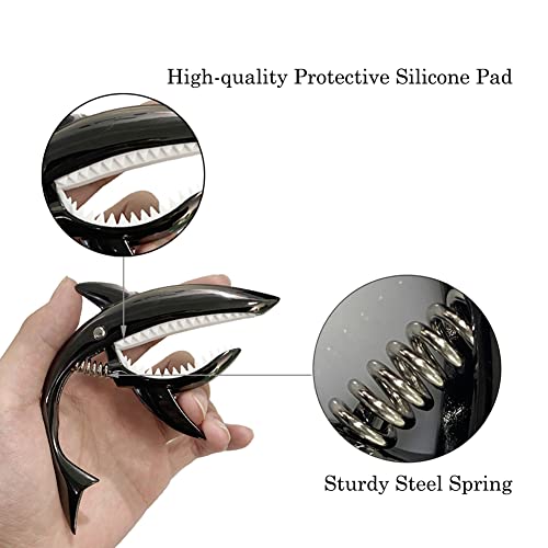 FEimaX Capodastre pour Guitare en Alliage de Zinc Shark Capo pour Guitare Acoustique et Electrique Ukulélé Basse Banjo… - Les Beatles, Paul McCartney, John Lennon, RIngo Starr, George Harrison FEimaX Capodastre pour Guitare en Alliage de Zinc Shark Capo pour Guitare Acoustique et Electrique Ukulélé Basse Banjo… – Image 5