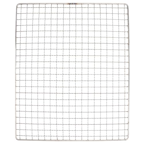 POPETPOP Stainless Steel BBQ Grill Rack Multi Purpose Wire Mesh Baking Rack for Outdoor Grilling Durable Easy to Clean BBQ Grid for Even Cooking Baking