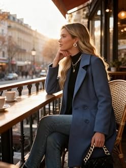 Bankeng womens Double Breasted Double Breasted