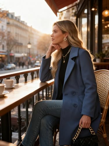 Bankeng womens Double Breasted Double Breasted