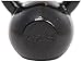 Amazon Basics Enamel Cast Iron Kettlebell - 45 Pounds, Black