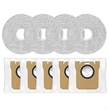 Zubehör für Xiaomi 5 / OV31GL, für Mijia-5C / OV42CN Saugroboter, Ersatzteile 4 Wischmopps, 5 Staubbeutel, Roboterstaubsauger-Zubehörset