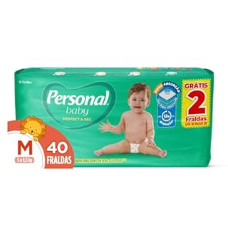 Fralda Infantil Personal Baby Protect e Sec M Mega 9x40pads Leve 40 pague 38 Unidades