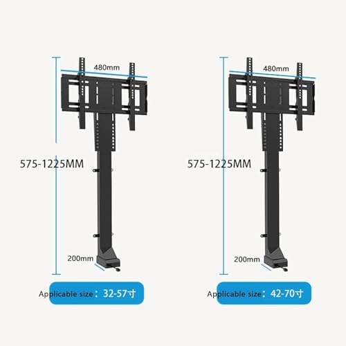 Motorized TV Lift Bracket, Adjustable Electric Mount for Hidden Cabinet Installation, Supports Up to 132lbs, Secure & Space-Saving Design for Flat Screen TVs