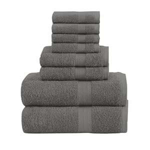 Pack of 8 Towels Set, 2 Large Bath ...