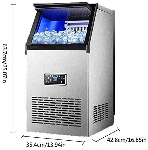 YFGQBCP Eiswürfelmacher Eismaschine Machine Arbeitsplatte, Ice Maker Commercial, 132 lbs / 24h Tragbarer Kompakter… – Bild 3