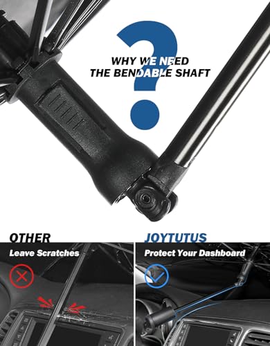 image for JOYTUTUS Windshield Sun Shade Umbrella, Upgraded 360° Rotation Bendab