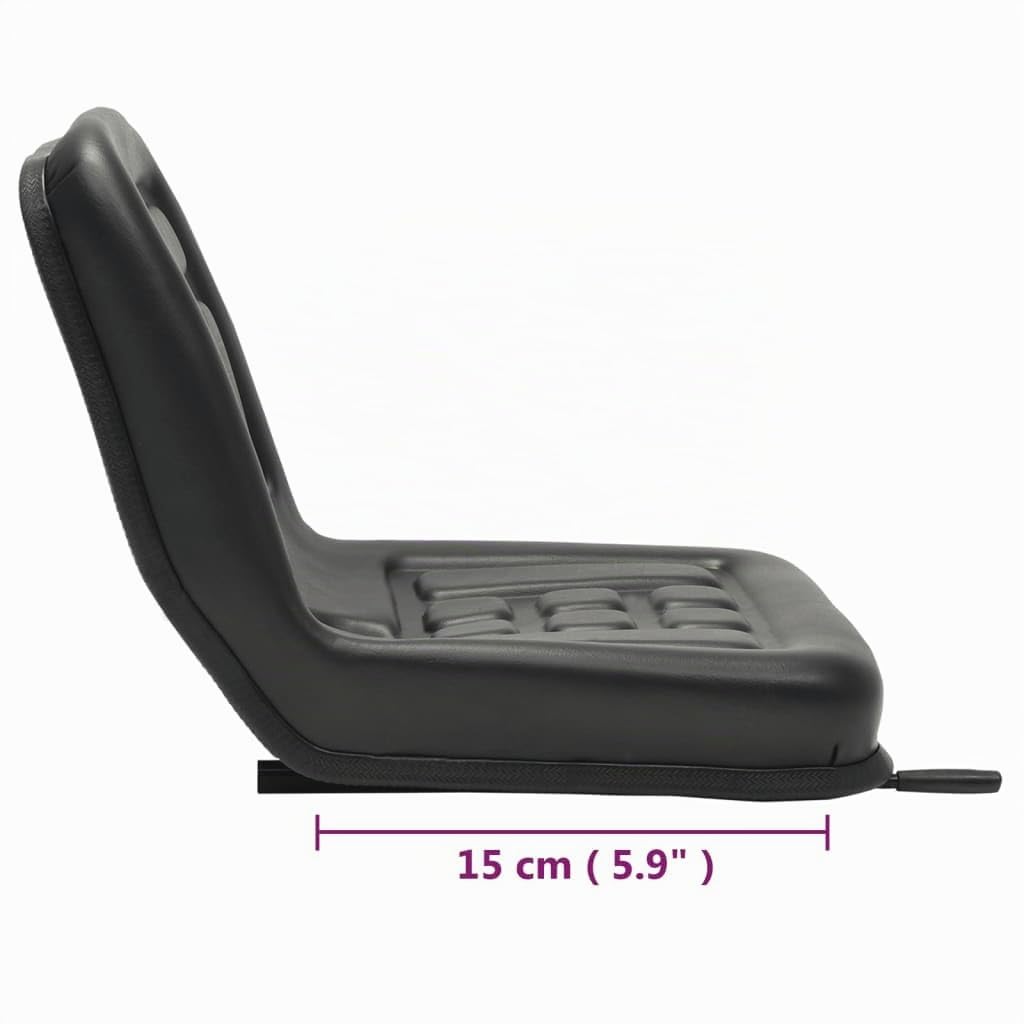 vidaXL Asiento de Tractor Universal Negro Maquinaria Casa y Jardín Jardinería