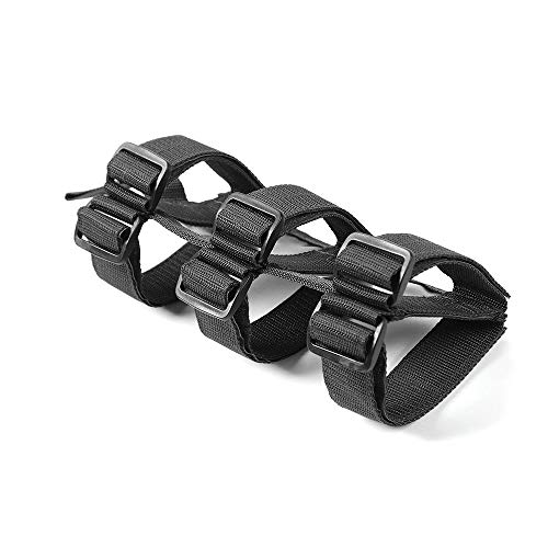 Roll Bar Fire Extinguisher Holder, Adjustable Fire Extinguisher Strap Mount for Jeep Wrangler CJ, YJ, TJ, LJ, JK, JKU, JL, JLU (Black)