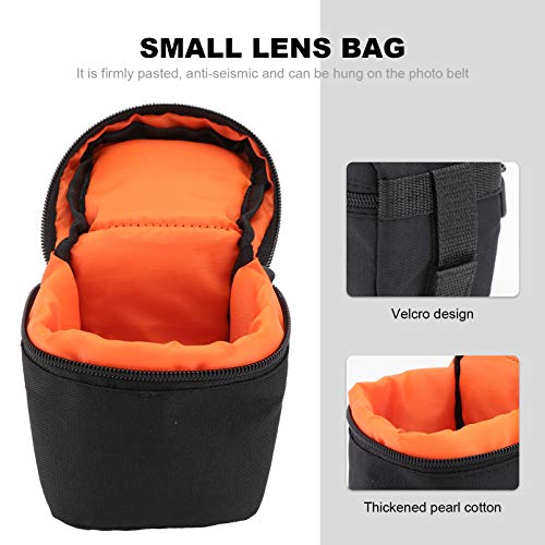 Lurrose Bolsa de Armazenamento de Lente de Câmera Bolsa Protetora de Lente de Câmera para Bolsa de C