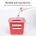 Alcedo Sharps Container for Home Use 2 Gallon (2-Pack) | Biohazard Needle and Syringe Disposal | Professional Medical Grade