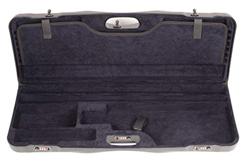 Negrini Cases 1652Lr-Ts/5040 Shotgun Case For O/U Abs/1 Gun/1 Barrel Up To 33 1/2-Inch With 3 Tube Set, Black/Blue #TOP1