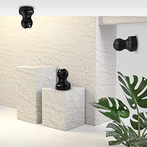 D3D CCTV Camera WiFi with Home Security Alarm System | 1080P 2 0Mp (Full HD) Wireless 360° View | Up to 30 Ft Night Vision | Micro SD Card Slot 8X Zoom | Works with Alexa (F1-362B) Black