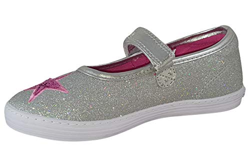 Bailarinas plateadas para niñas Lelli Kelly LK1312 resistentes y cómodas en talla 33