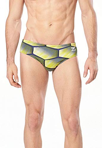 Speedo Men's Shell Shock Brief Navy/Gold 38