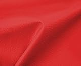 HAPPERS 0,50 Metros de Polipiel para tapizar, Manualidades, Cojines o forrar Objetos. Venta de Polipiel por Metros. Diseño Beckham Color Rojo Ancho 140cm