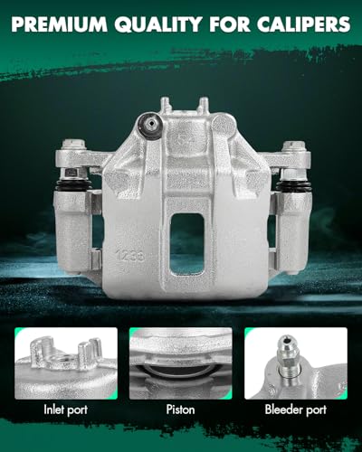 Image of SCITOO 19B3301 Front Right Disc Brake Caliper Assembly w /Bracket For Dodge For Attitude,For Hyundai For Accent,For Kia For Rio /For Rio5,For Lexus For ES300,For Toyota For Avalon /For Camry /For Solara