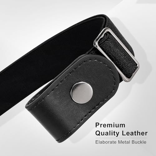 SANSTHS Buckle-Free Elastic Women Belt for Jeans Without Buckle, Comfortable Invisible Belt No Bulge No Hassle3