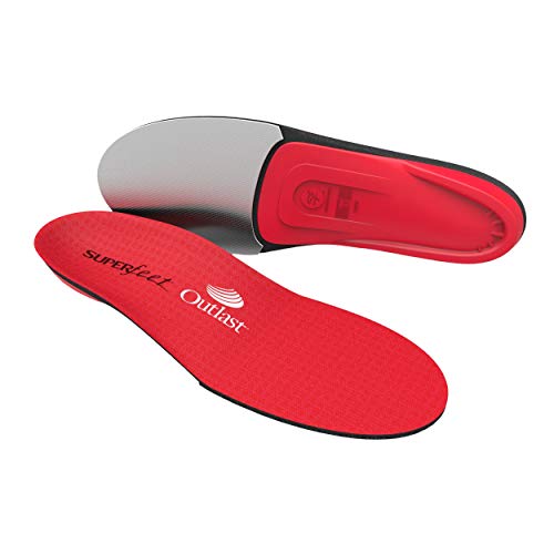 Superfeet Men's REDhot Ski and Snowboard Boot Footbed Warmth Comfort and Performance Insole, Red Hot, 7.5-9 Men / 8.5-10 Women