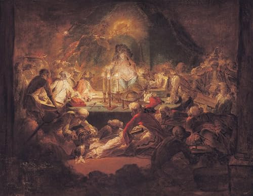 Cuadro en lienzo i massoni animali Gabriel De Saint Aubin decorativos 60x90cm